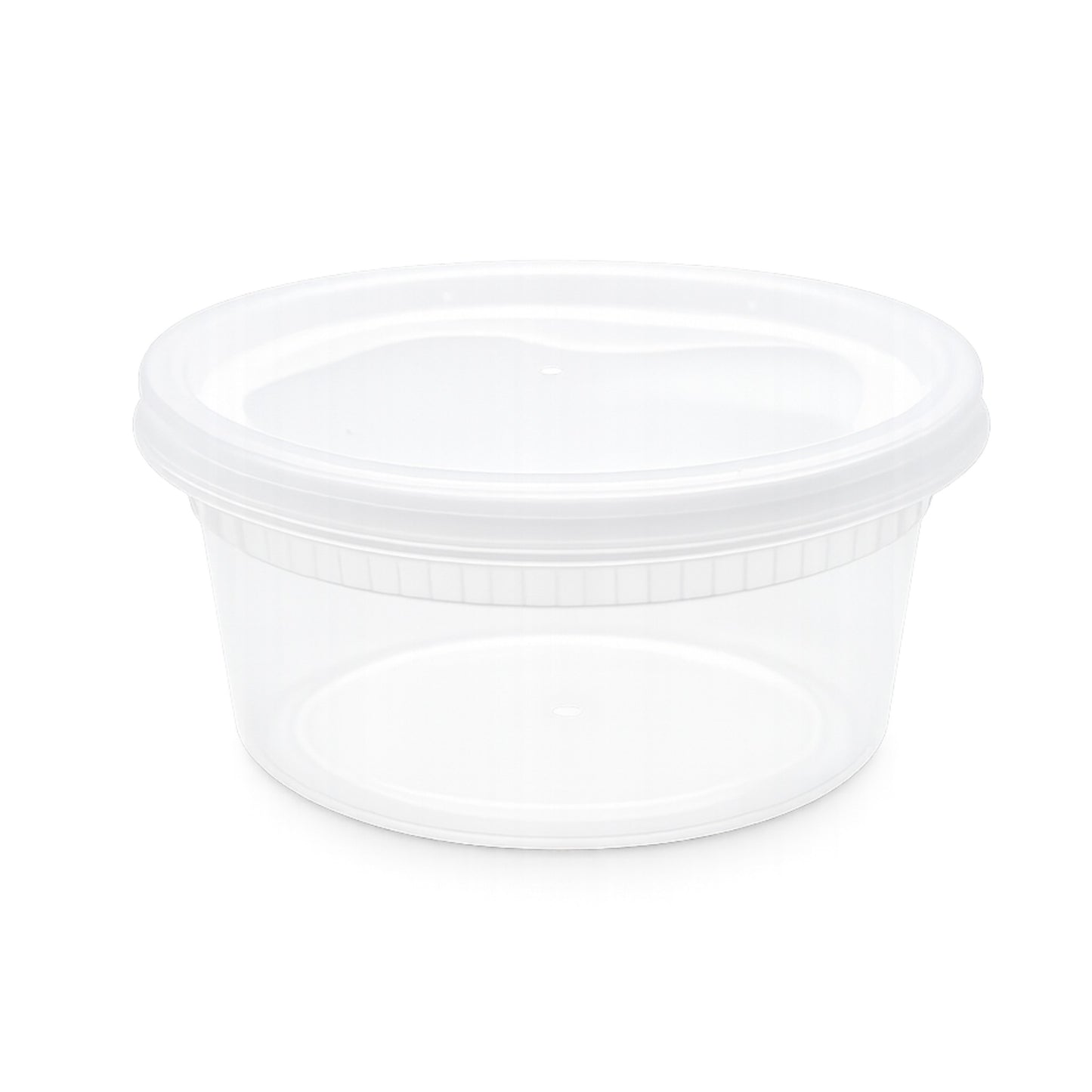 Food Packer Plastic Deli Container with Lid 8 oz - CS240 - FP8L - OUTLET