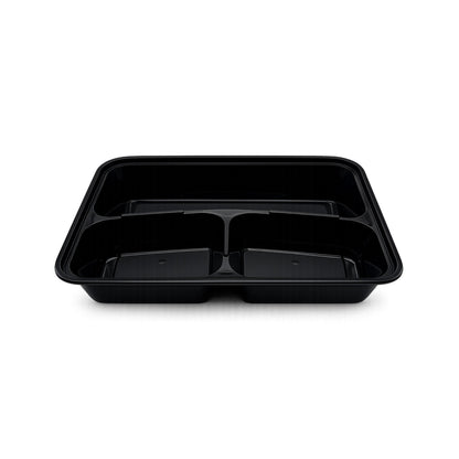 Food Packer 3-Compartment Rectangular Two-Piece Container w/Lid- CS150 - RET-C3-42 - OUTLET