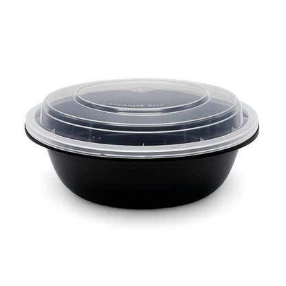 Food Packer Two-Piece Round Container w/Lid 28 oz - CS150 - RND-28 - OUTLET