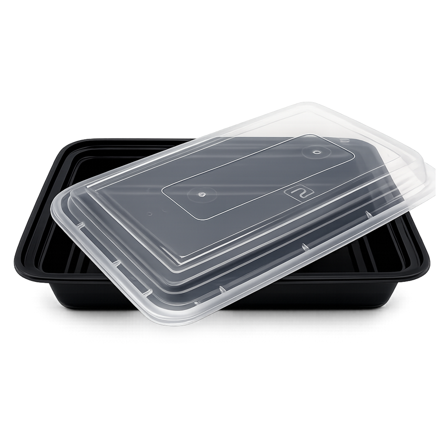 Food Packer Rectangular Plastic Food Container with Lid 58 oz - CS150 - RT-58 - OUTLET