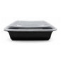 Food Packer Square Container w/Lid 48 oz - CS150 - SQR-48 - OUTLET