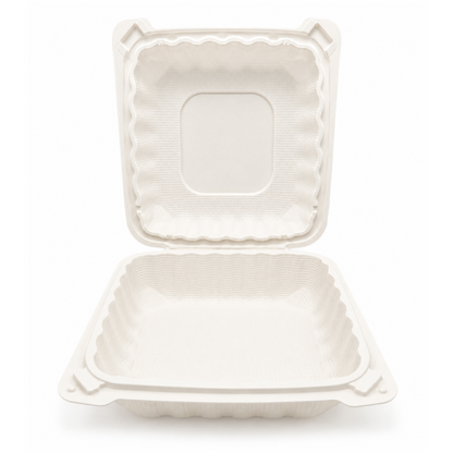 Food Packer 8" Shallow To Go Container - CS120 - TC-8S - OUTLET