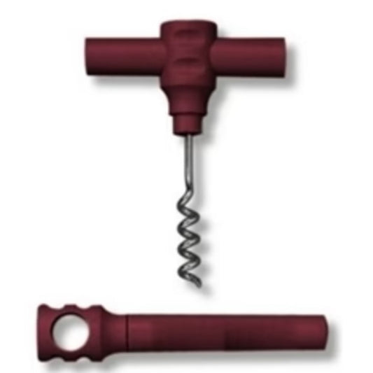 Franmara Pocket Corkscrew Plastic Handle, Burgundy - 3008BUR