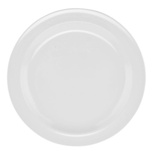 Dessert Plate, 7-1/4" Melamine, White - DP-507-W - DZ
