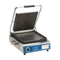 Globe Deluxe Combo Plate Electric Panini Grill NSF 14x14" - GPGS14D