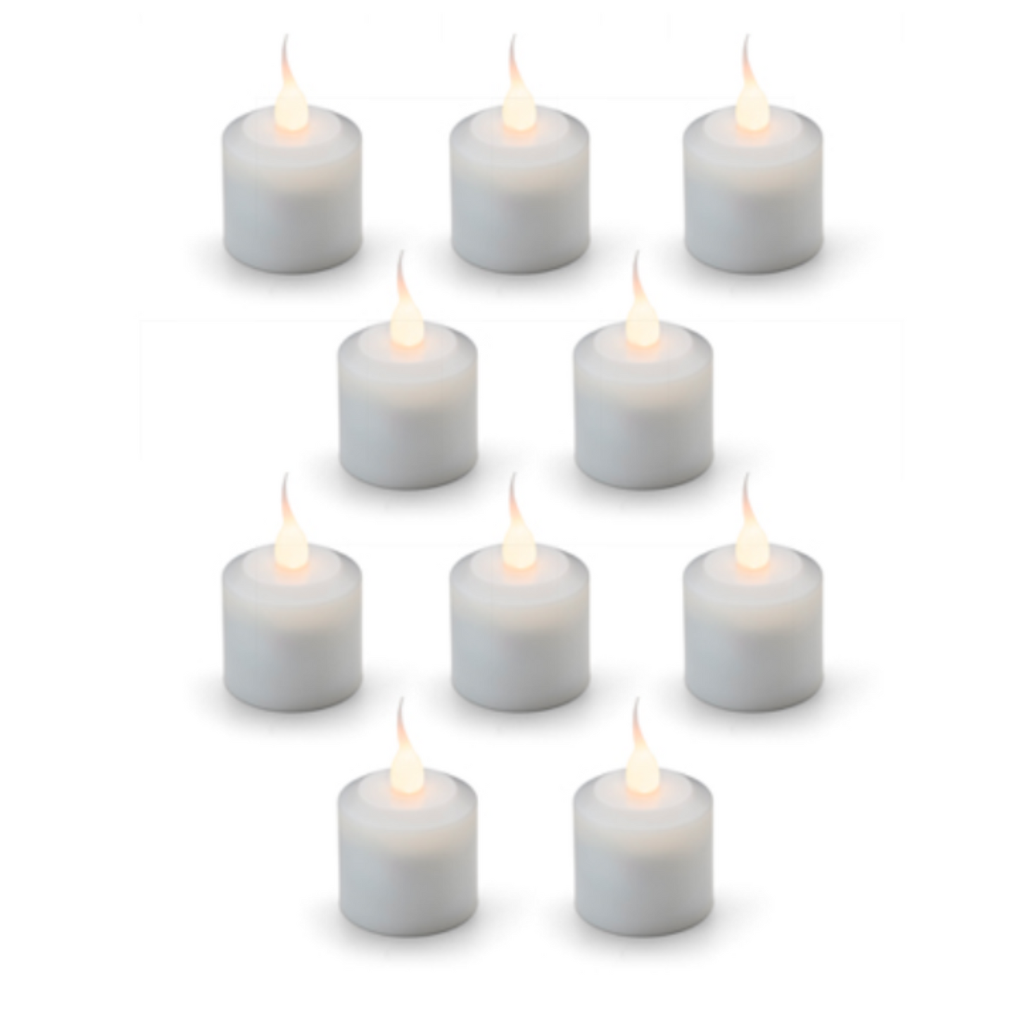 Hollowick/Steelite Nexis Rechargeable Flameless Candle 10-Pack - HFRX10