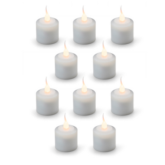 Hollowick/Steelite Nexis Rechargeable Flameless Candle 10-Pack - HFRX10