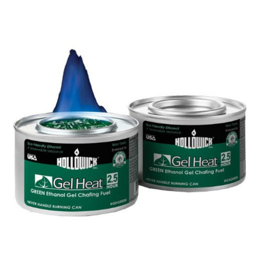 Combustible para rozaduras Hollowick Gel Heat Green, etanol, lata - CS
