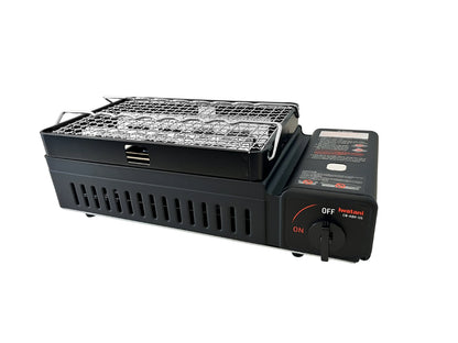 Iwatani Hibachi Portable Butane Grill Stainless Steel Tabletop BBQ CB-ABR-US