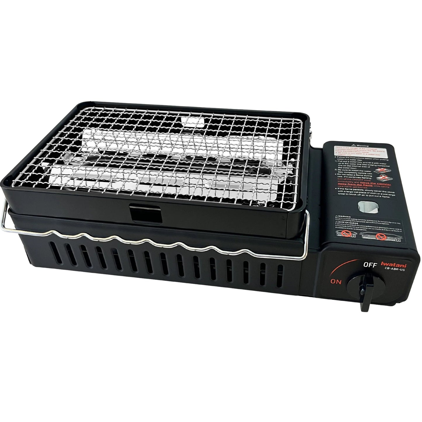 Iwatani Hibachi Portable Butane Grill Stainless Steel Tabletop BBQ CB-ABR-US