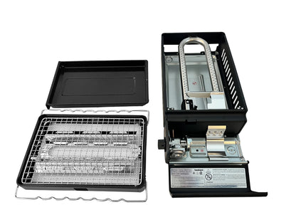 Iwatani Hibachi Portable Butane Grill Stainless Steel Tabletop BBQ CB-ABR-US