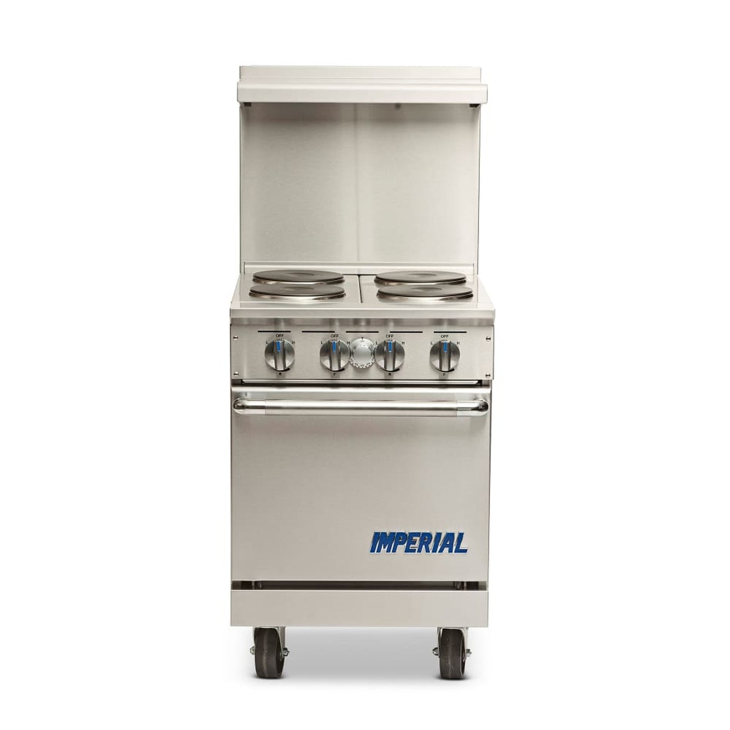 Imperial Pro Series Gas Range Stainless Steel NSF 24" - 4 Open Burners - IR-4