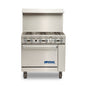 Imperial Pro Series Gas Range 6 Open Burners Standard Oven NSF 36" - IR-6