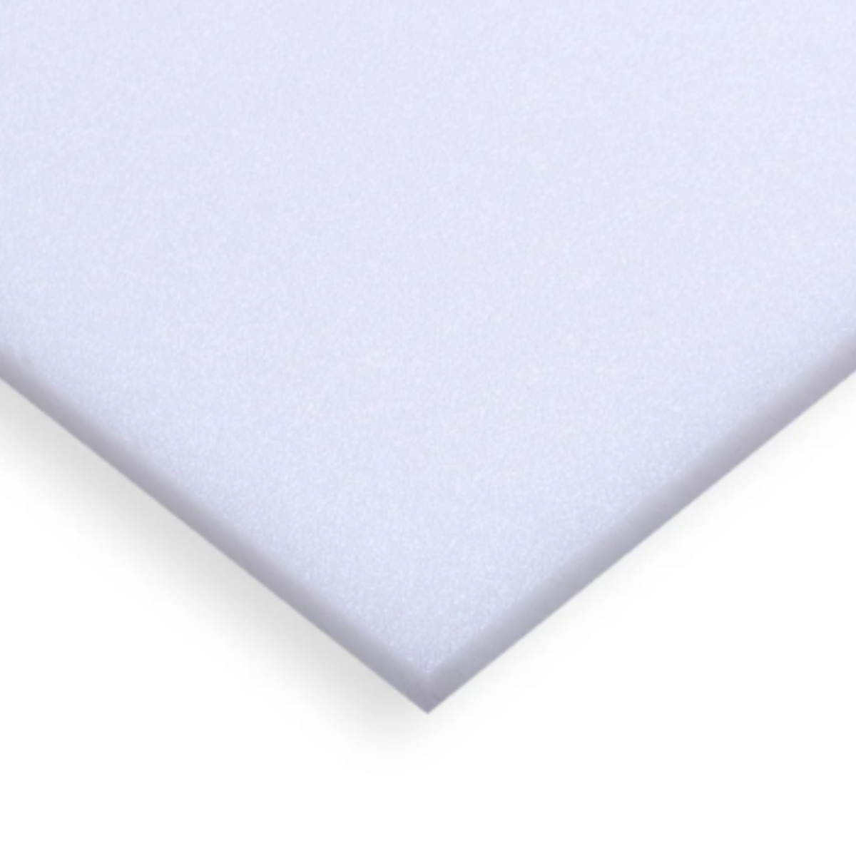 Tabla de cortar Interstate Plastics de polietileno blanco de 8-3/4" x 72" x 1/2" - INPLCB8X72