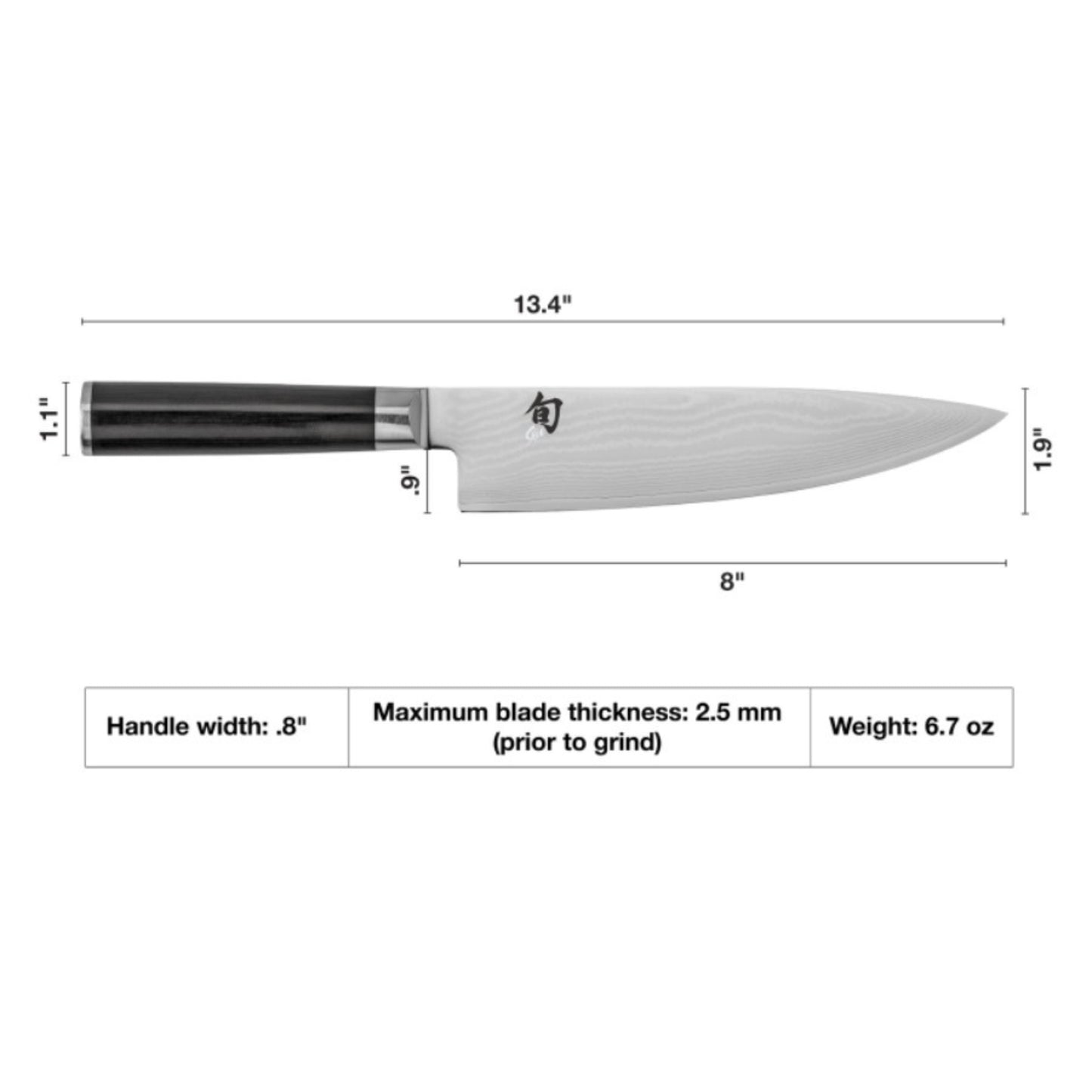 Shun Classic 8" Chef’s Knife - DM0706