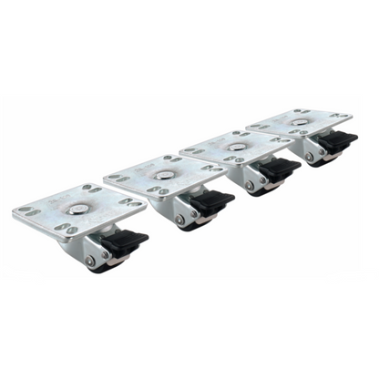 Krowne Low Profile Universal Caster, 1" Diameter, Set of 4 - 28-109S Krowne