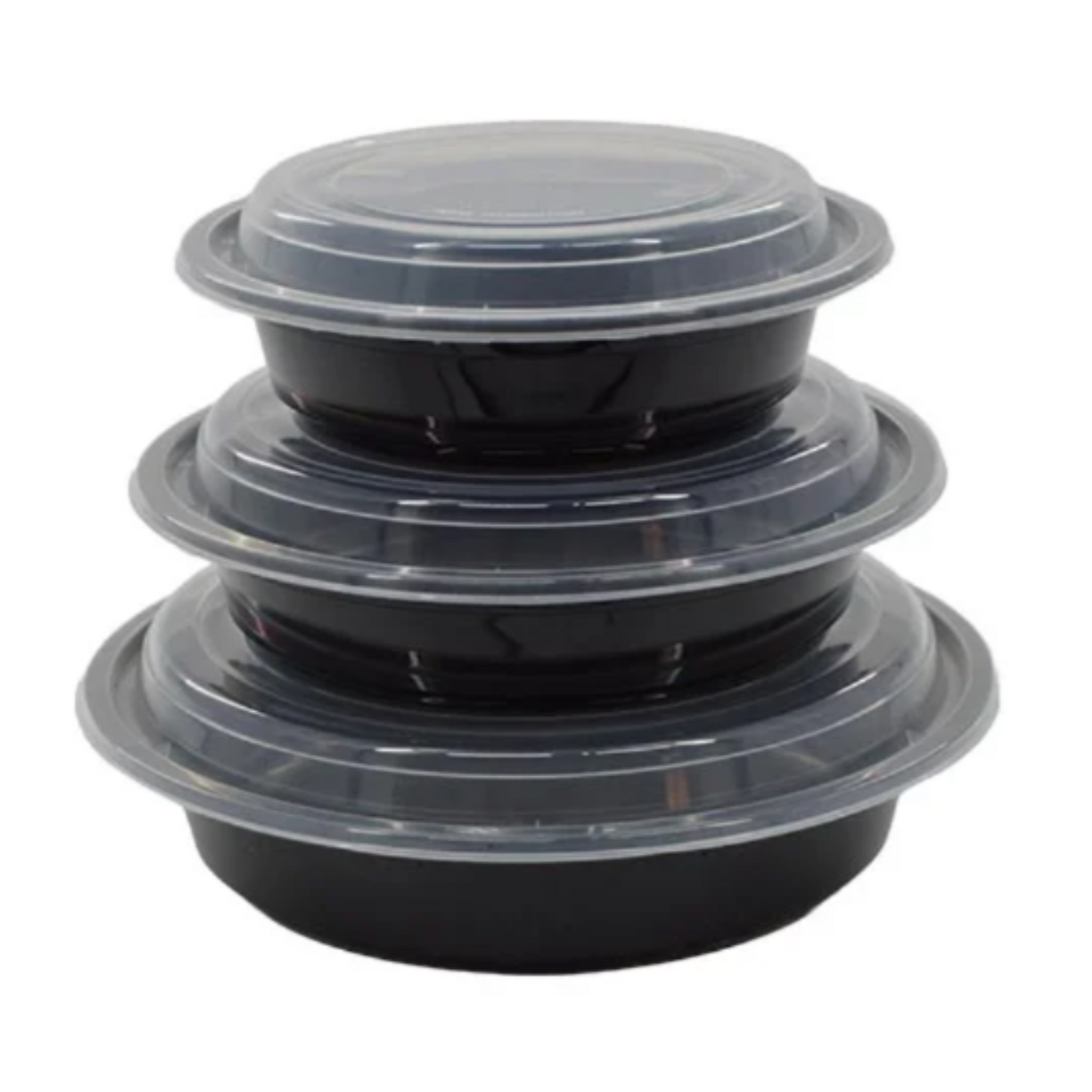 Maple Trade Food Container, 32oz Disp W/Lids 120pk Black/Clear - CS - HDRO32