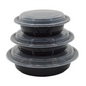 Maple Trade Food Container, 32oz Disp W/Lids 120pk Black/Clear - CS - HDRO32
