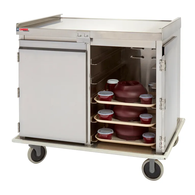 Cambro ProServe Stainless Steel Meal Delivery Cart, 20 Tray, 14" x 18" – MDS1418S20000