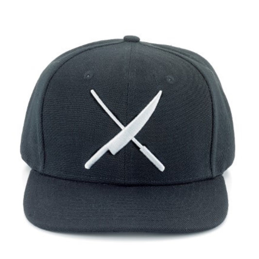 Mercer Tool Snap Back Cap, 6 panel design, Black with White Mercer Logo - M60132BKW