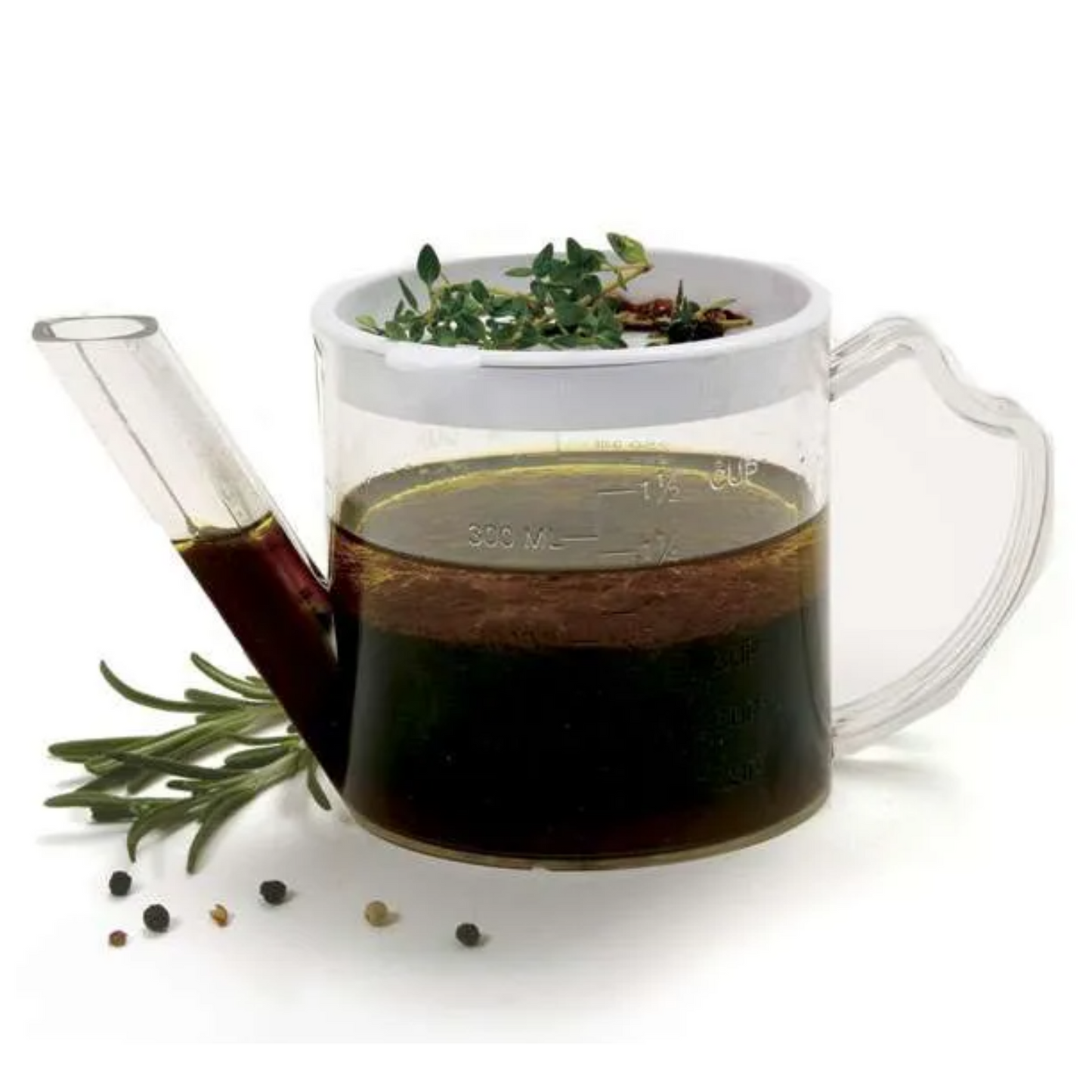 Norpro Gravy Separator, Plastic 1.75 Cup Measure With Strainer - 3023