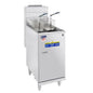 Pitco Economy Gas Floor Fryer – 35-40 lb Capacity - 35C+S