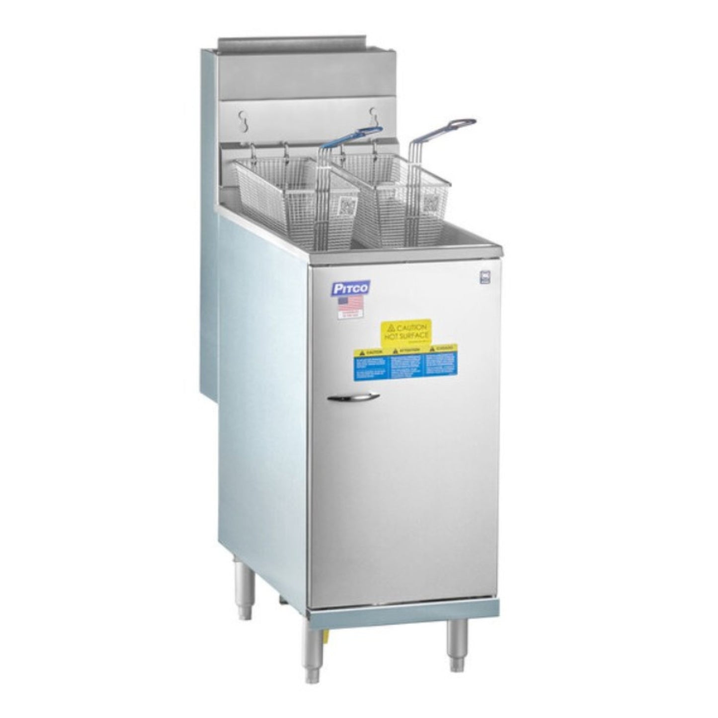 Pitco Gas Floor Fryer 50 lb Capacity - 45C+S