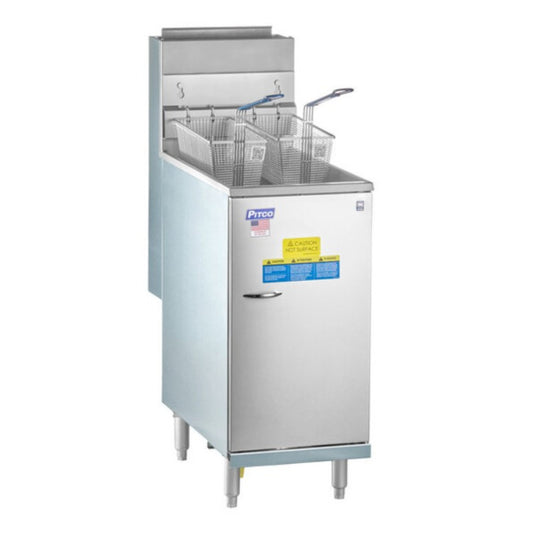 Pitco Gas Floor Fryer 50 lb Capacity - 45C+S