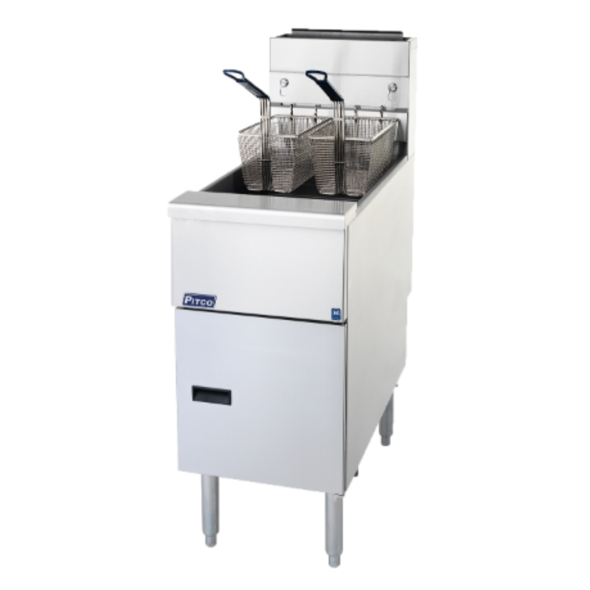 Pitco Gas Floor Fryer 40-45 lb Capacity - 40D
