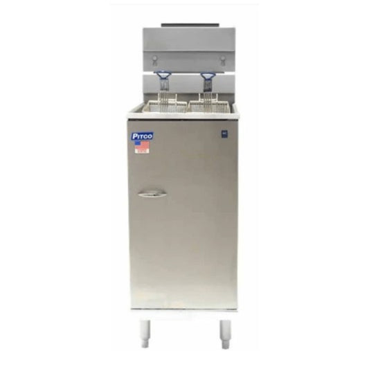 Pitco Gas Floor Fryer 50 lb Capacity - 45C+S