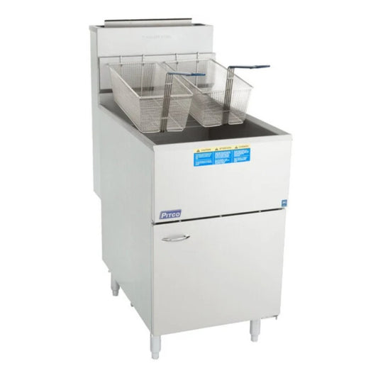 Pitco Gas Floor Fryer 65 lb Capacity - 65C+S