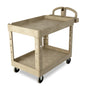 Rubbermaid Utility Cart 500# 2Shelf Beige - FG452088BEIG