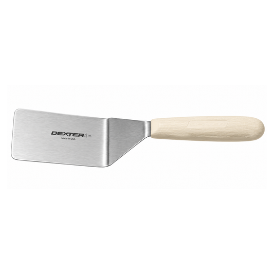 Espátula para panqueques Dexter-Russell, 4" x 2.5", color blanco, NSF - S1721/2PCP