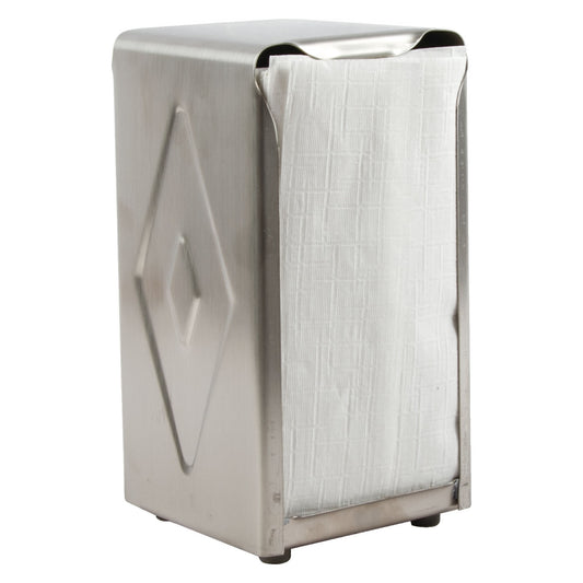 San Jamar Napkin Dispenser Two-sided, Stainless Steel - H900X