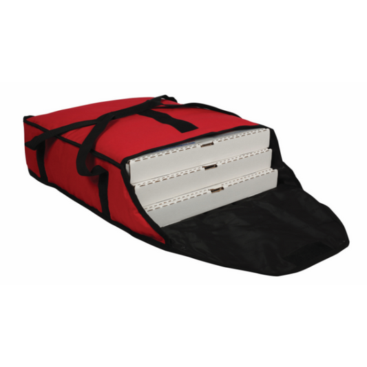 San Jamar Pizza Delivery Bag 20"x18"x6" Red - PB20-6