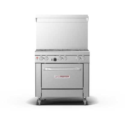 Southbend Ultimate Gas Range NSF 36" 6-Burner Convection Oven 230K BTU - 4361A
