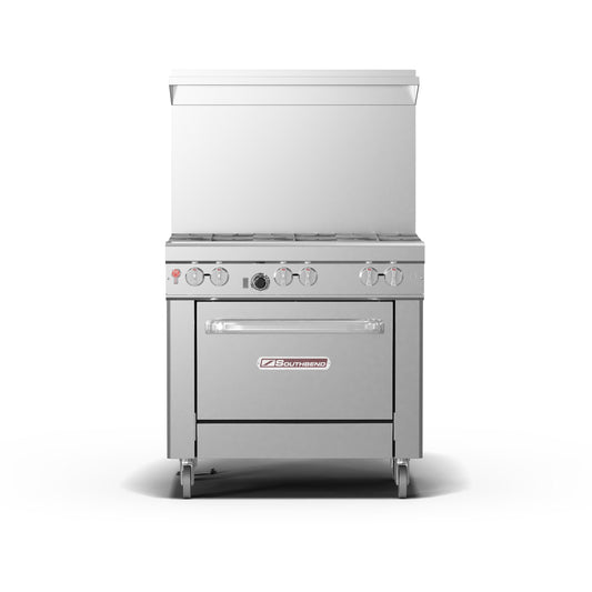 Southbend Ultimate Gas Range NSF 36" 6-Burner Convection Oven 230K BTU - 4361A