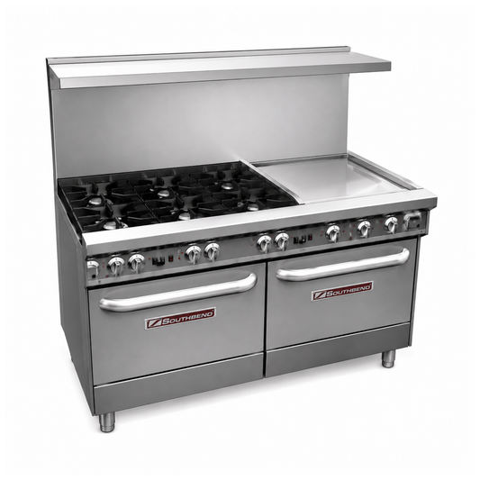 Southbend Ultimate Gas Range NSF 6 Non-Clog Burners 24" Griddle - 4601DD-2GR