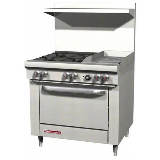 Southbend S-Series Gas Range 36" Non-Clog Burners 12" Manual Griddle - S36D-1G