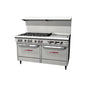 Southbend S-Series Gas Range 6 Non-Clog Burners 24" Griddle Right - S60DD-2GR