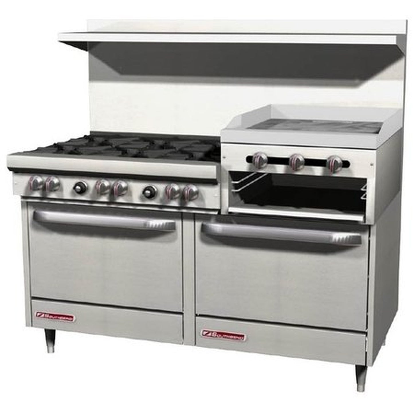 Southbend S-Series Gas Range 6-Burner 24" Raised Griddle/Broiler NSF - S60DD-2RR