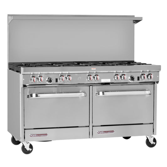 Southbend S-Series Gas Range NSF 10-Burner 2 Standard Ovens 60" - S60DD