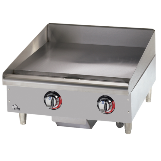 Star Star-Max Electric Countertop Griddle Polished Steel 24" - 208/240V - 524TGF