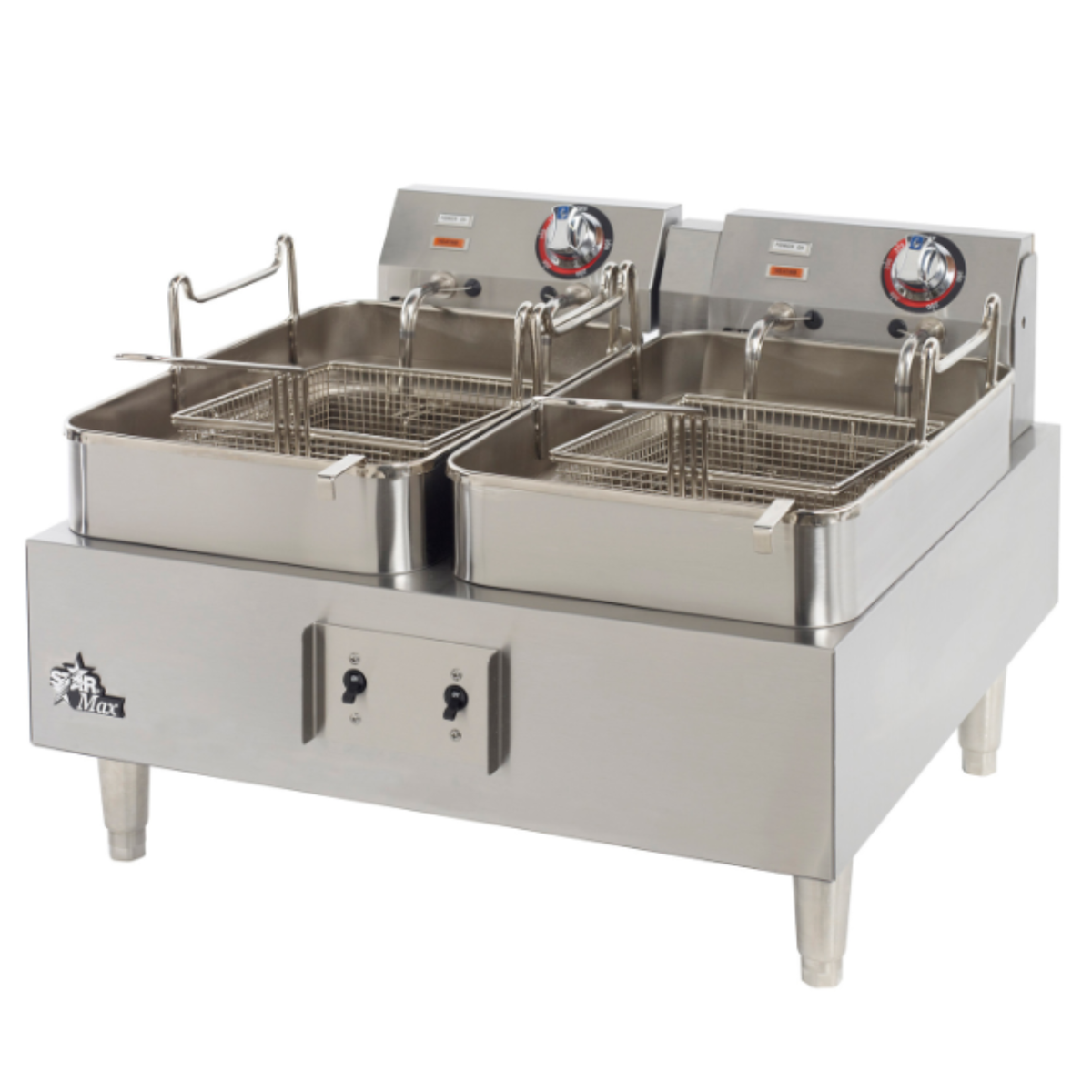 Star Star-Max Countertop Electric Fryer Twin Pot 30 lb 208/240V - 530TF