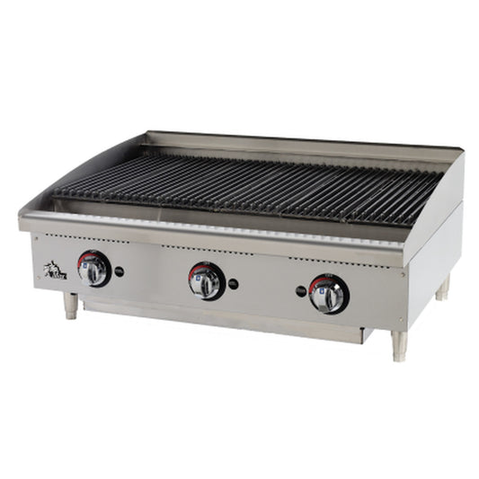 Star Star-Max Radiant Gas Countertop Charbroiler 36" - Natural Gas - 6136RCBF