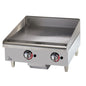 Star Star-Max Countertop Gas Griddle 24" Manual Controls - Each - 624MF