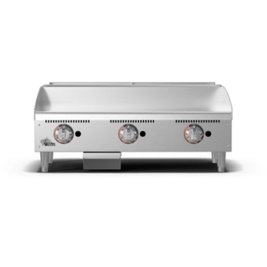 Star-Max Countertop Gas Griddle Thermostatic 1" Steel Plate 36" - 636TF