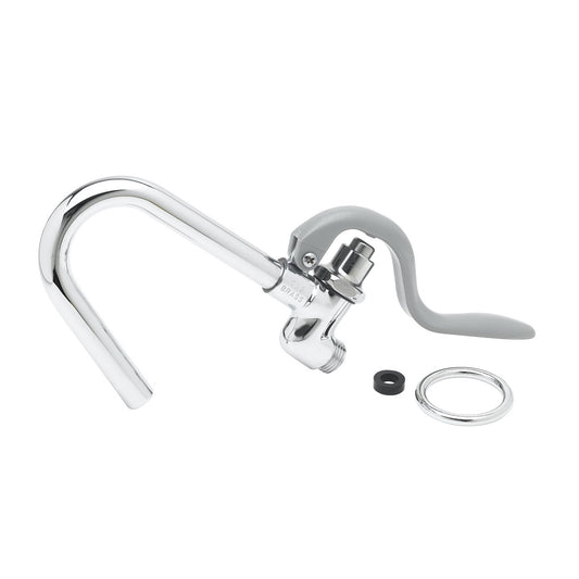 T&S Brass OEM Hook Nozzle Self-Closing Spray Valve, Gray - 002851-40