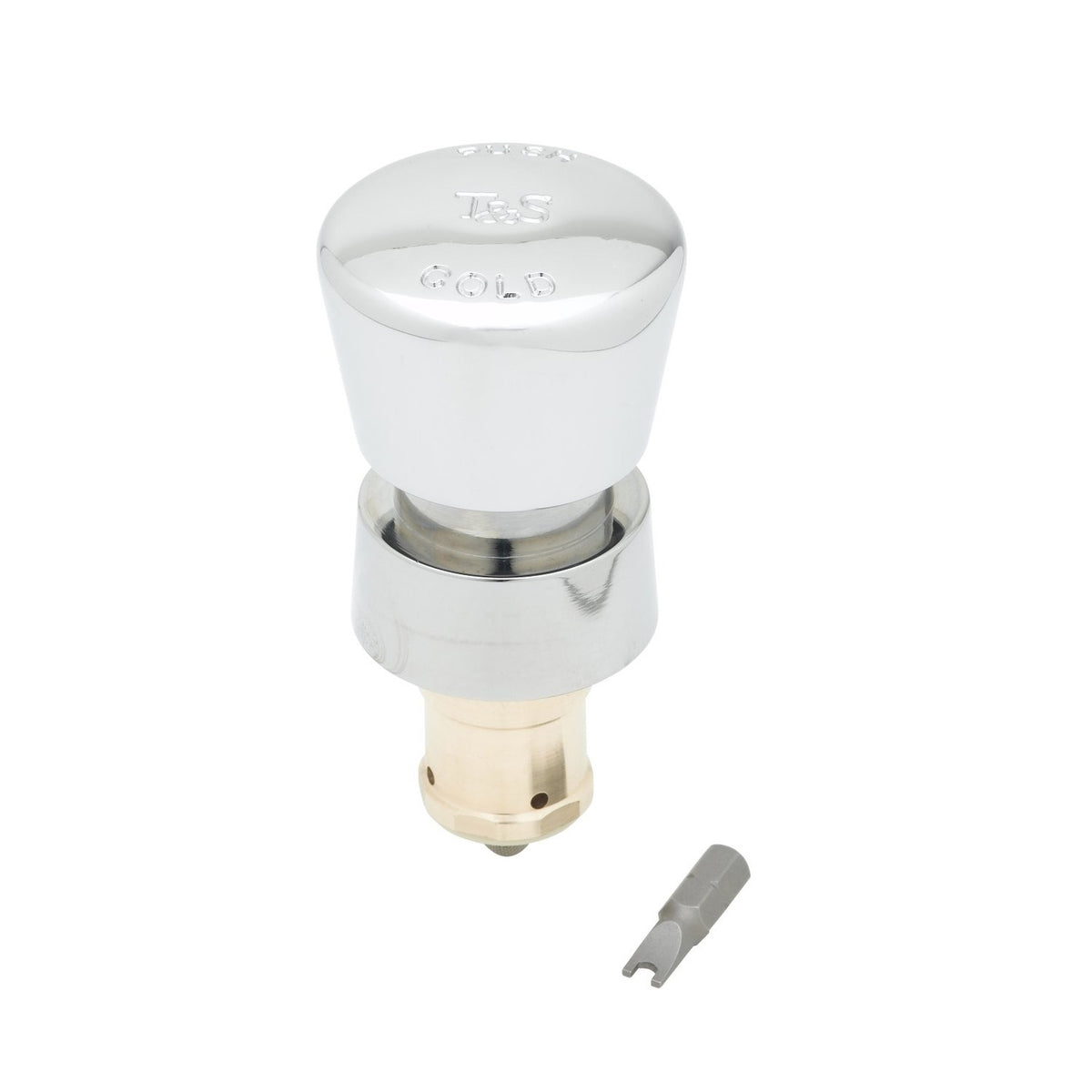T&S Brass Self-Closing Metering Cartridge Cold Push Button - 238AC