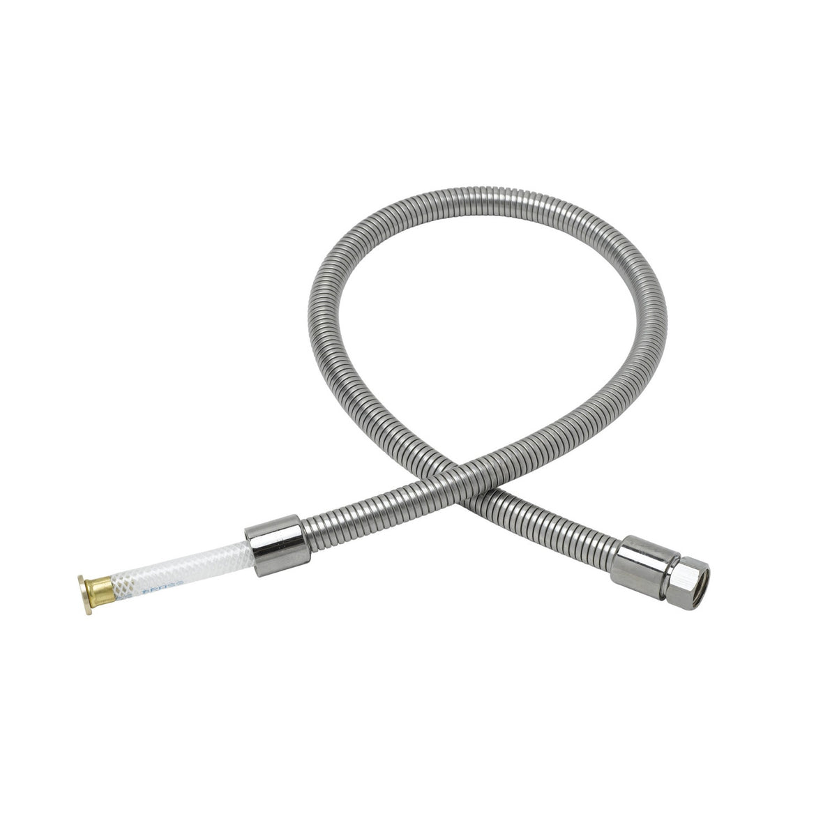 T&S Brass NSF Stainless Steel Flexible Pre-Rinse Hose 44" - Less - B-0044-H2A